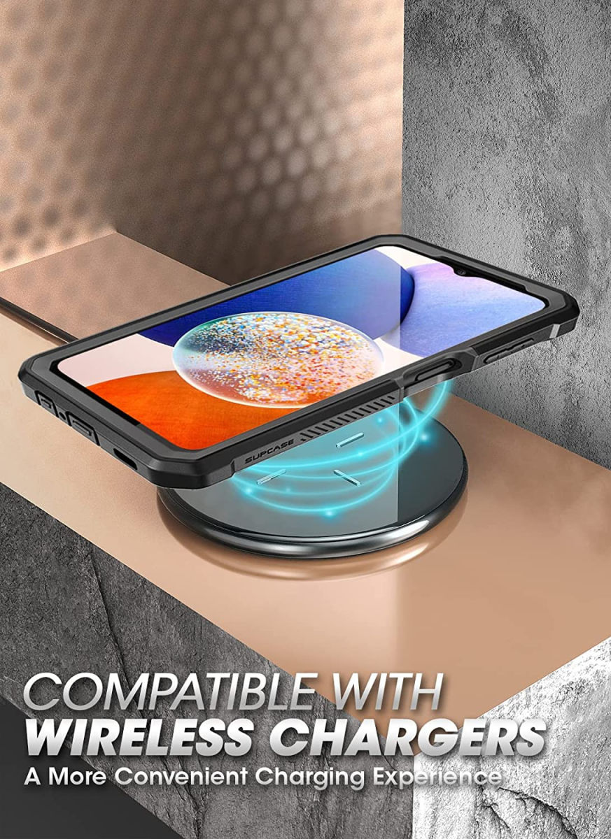 SUPCASE UB Pro Samsung Galaxy A14 Hoesje Full Protect Kickstand Zwart afbeelding 6