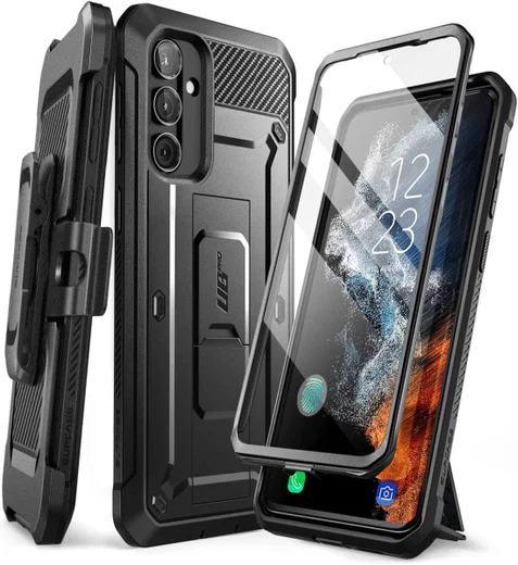 SUPCASE UB Pro Samsung Galaxy A54 Hoesje Full Protect Kickstand Zwart afbeelding 1
