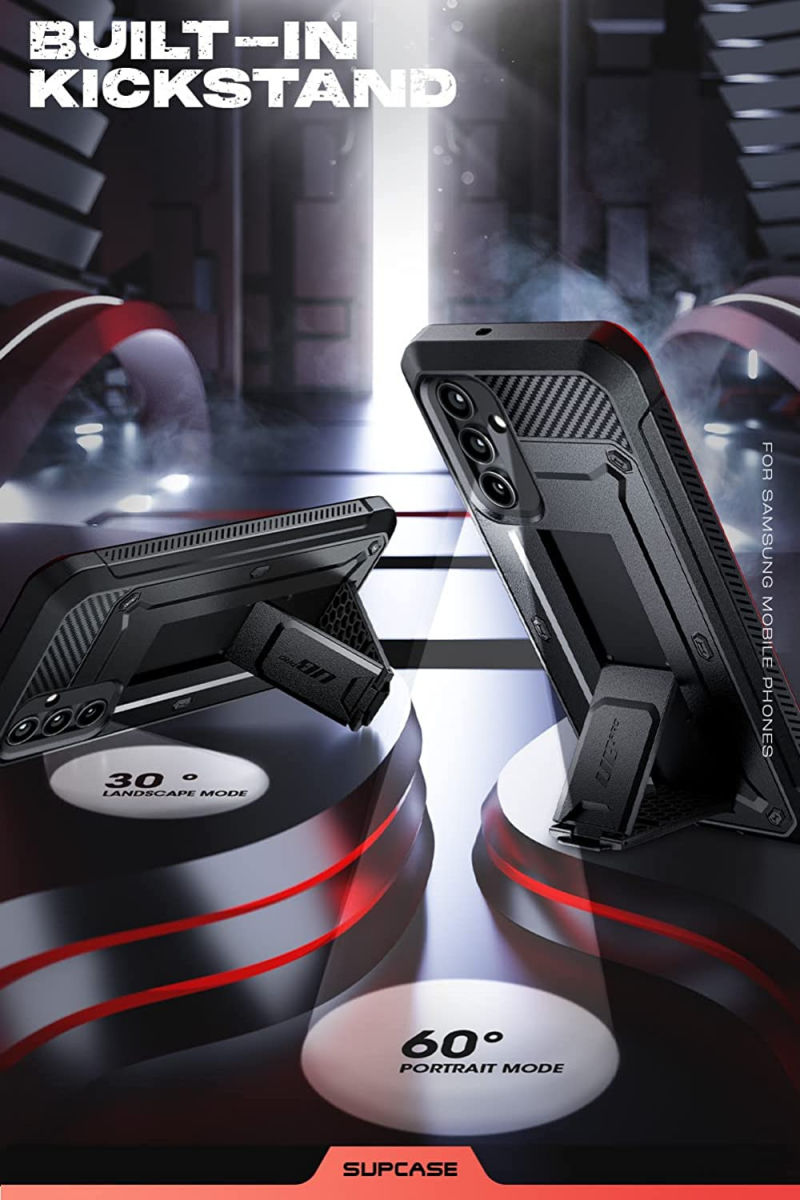 SUPCASE UB Pro Samsung Galaxy A54 Hoesje Full Protect Kickstand Zwart afbeelding 3