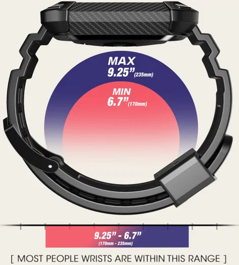 SUPCASE UB Pro - Apple Watch 41MM / 40MM Hoesje met Bandje - Zwart afbeelding 7