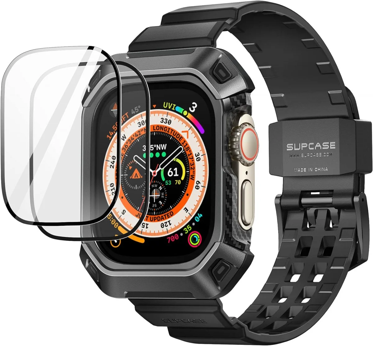 SUPCASE UB Pro - Apple Watch Ultra / Ultra 2 Bandje met Screen Protector afbeelding 1