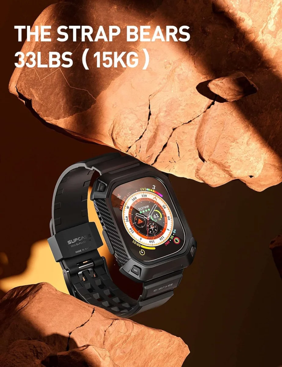 SUPCASE UB Pro - Apple Watch Ultra / Ultra 2 Bandje met Screen Protector afbeelding 6