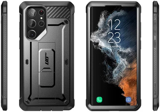 SUPCASE UB Pro Samsung S23 Ultra Hoesje Full Protect Kickstand Zwart afbeelding 12