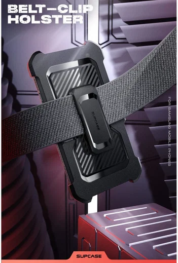 SUPCASE UB Pro Samsung S23 Ultra Hoesje Full Protect Kickstand Zwart afbeelding 4
