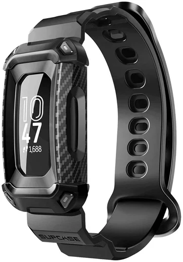 SUPCASE UB Pro Fitbit Inspire 2 Hoesje met Bandje Zwart afbeelding 1