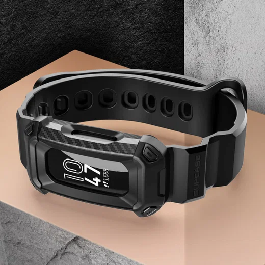 SUPCASE UB Pro Fitbit Inspire 2 Hoesje met Bandje Zwart afbeelding 5