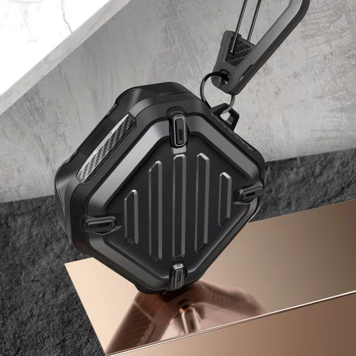 SUPCASE UB Pro Samsung Buds Live/Pro/2/2 Pro Hoesje Full Protect Zwart afbeelding 4
