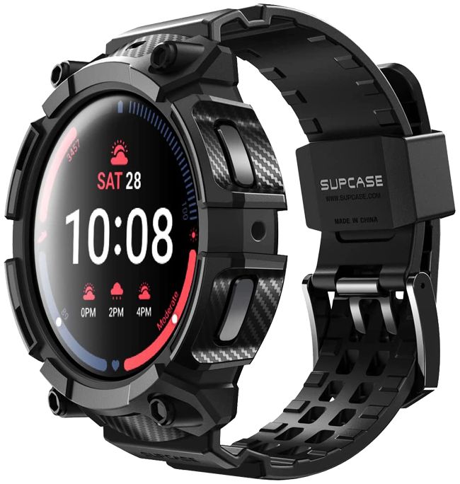 SUPCASE UB Pro - Samsung Galaxy Watch 5 Pro 45MM Hoesje - met Bandje - Zwart afbeelding 1
