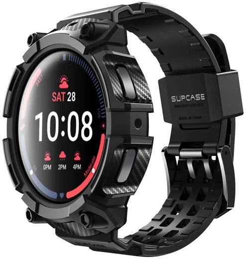 SUPCASE UB Pro - Samsung Galaxy Watch 5 Pro 45MM Hoesje - met Bandje - Zwart afbeelding 1