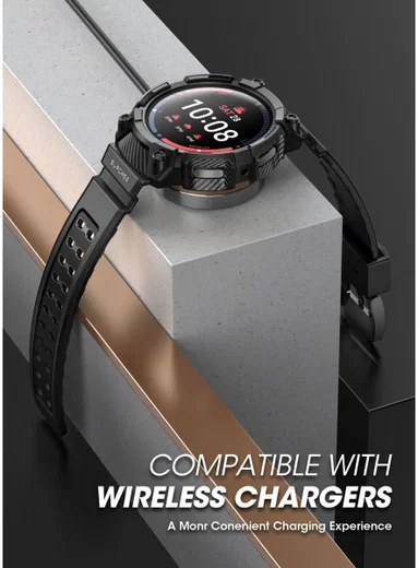 SUPCASE UB Pro - Samsung Galaxy Watch 5 Pro 45MM Hoesje - met Bandje - Zwart afbeelding 3