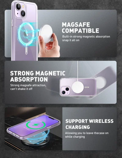 SUPCASE UB MagSafe Apple iPhone 14 Plus Hoesje Back Cover Transparant afbeelding 3