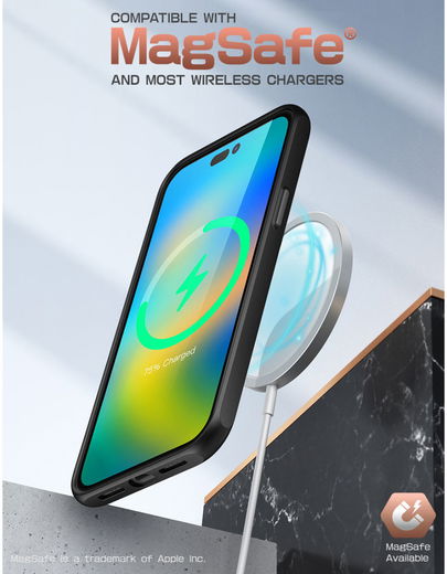 SUPCASE UB Style Apple iPhone 14 Pro Hoesje Back Cover Zwart afbeelding 3