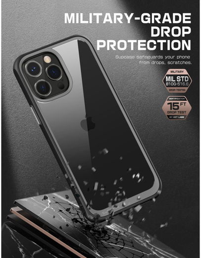 SUPCASE UB Style Apple iPhone 14 Pro Hoesje Back Cover Zwart afbeelding 6