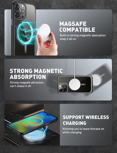 SUPCASE UB MagSafe Apple iPhone 14 Pro Max Hoesje Back Cover Zwart afbeelding 3