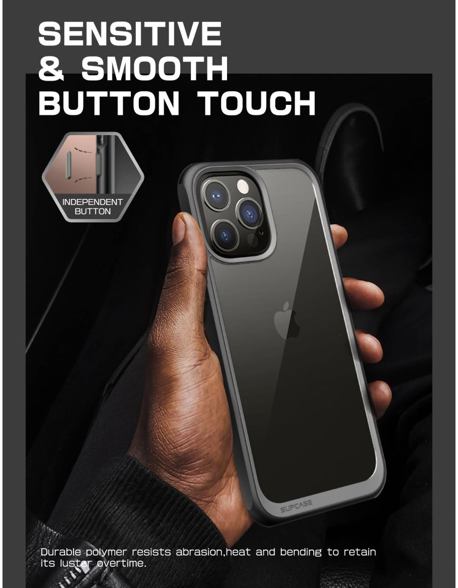 SUPCASE UB Style Apple iPhone 14 Pro Max Hoesje Back Cover Zwart afbeelding 9