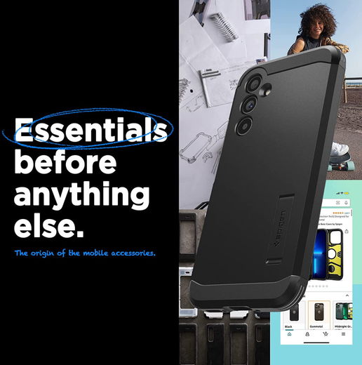 Spigen Tough Armor Samsung Galaxy A54 Hoesje Back Cover Zwart afbeelding 8