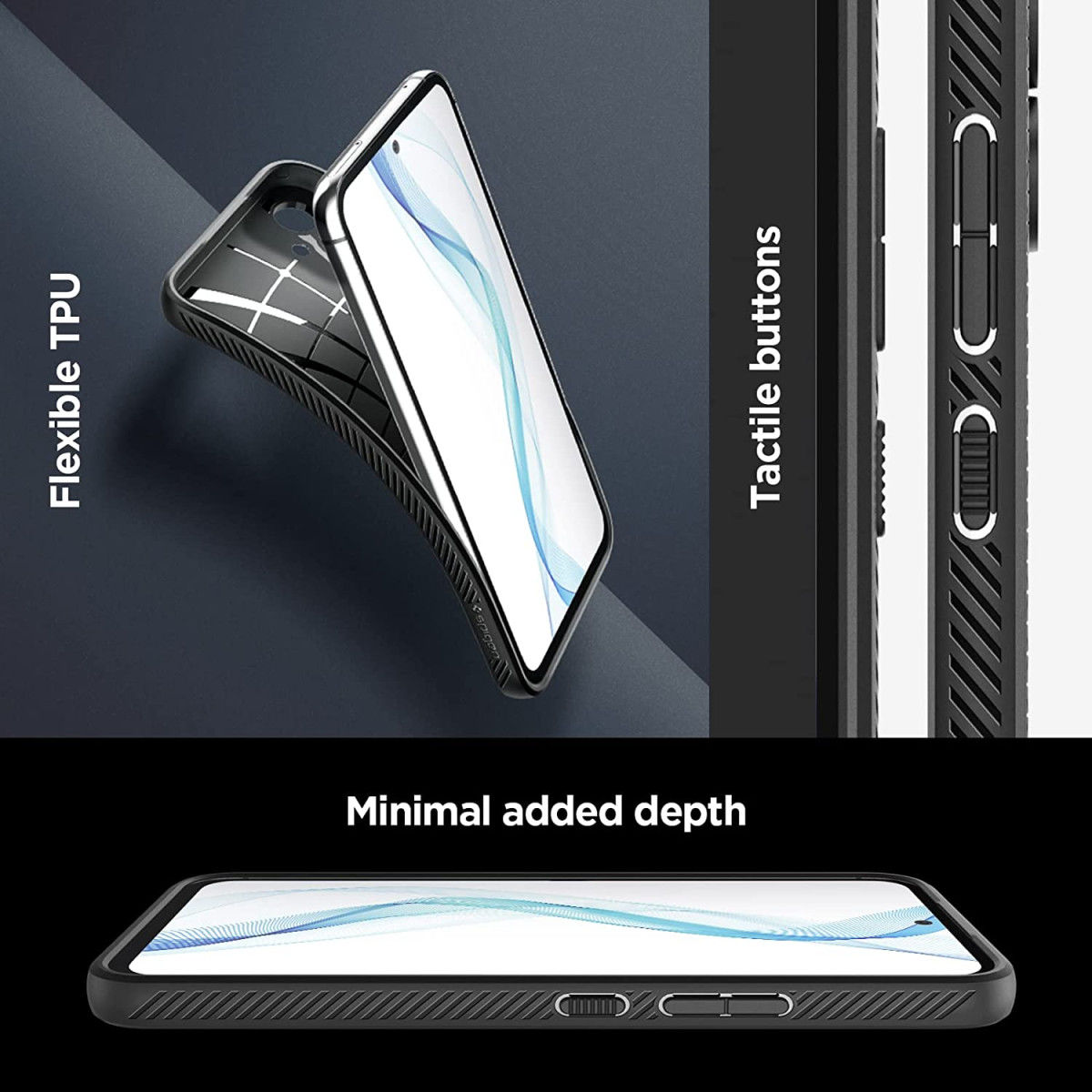 Spigen Liquid Air Samsung Galaxy A54 Hoesje Back Cover Zwart afbeelding 4