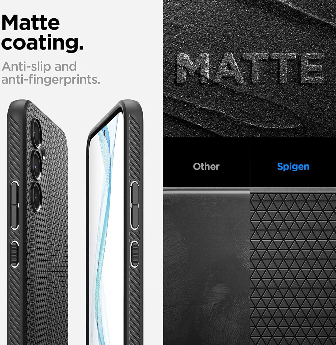 Spigen Liquid Air Samsung Galaxy A54 Hoesje Back Cover Zwart afbeelding 5