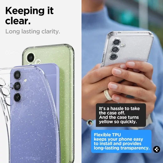 Spigen Liquid Crystal Samsung Galaxy A54 Hoesje Back Cover Glitter afbeelding 4