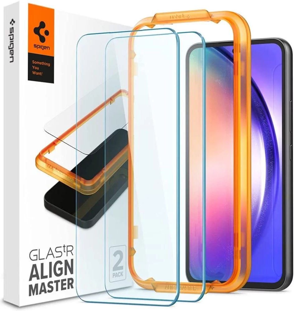 Spigen AlignMaster Samsung Galaxy A54 Tempered Glass (2-Pack) afbeelding 1