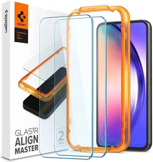 Spigen AlignMaster Samsung Galaxy A54 Tempered Glass (2-Pack) afbeelding 1