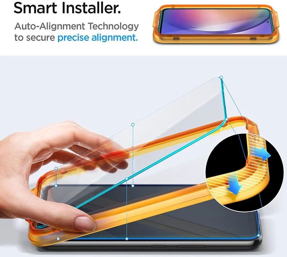 Spigen AlignMaster Samsung Galaxy A54 Tempered Glass (2-Pack) afbeelding 2
