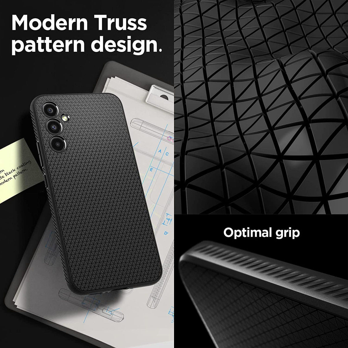 Spigen Liquid Air Samsung Galaxy A34 Hoesje Back Cover Zwart afbeelding 5