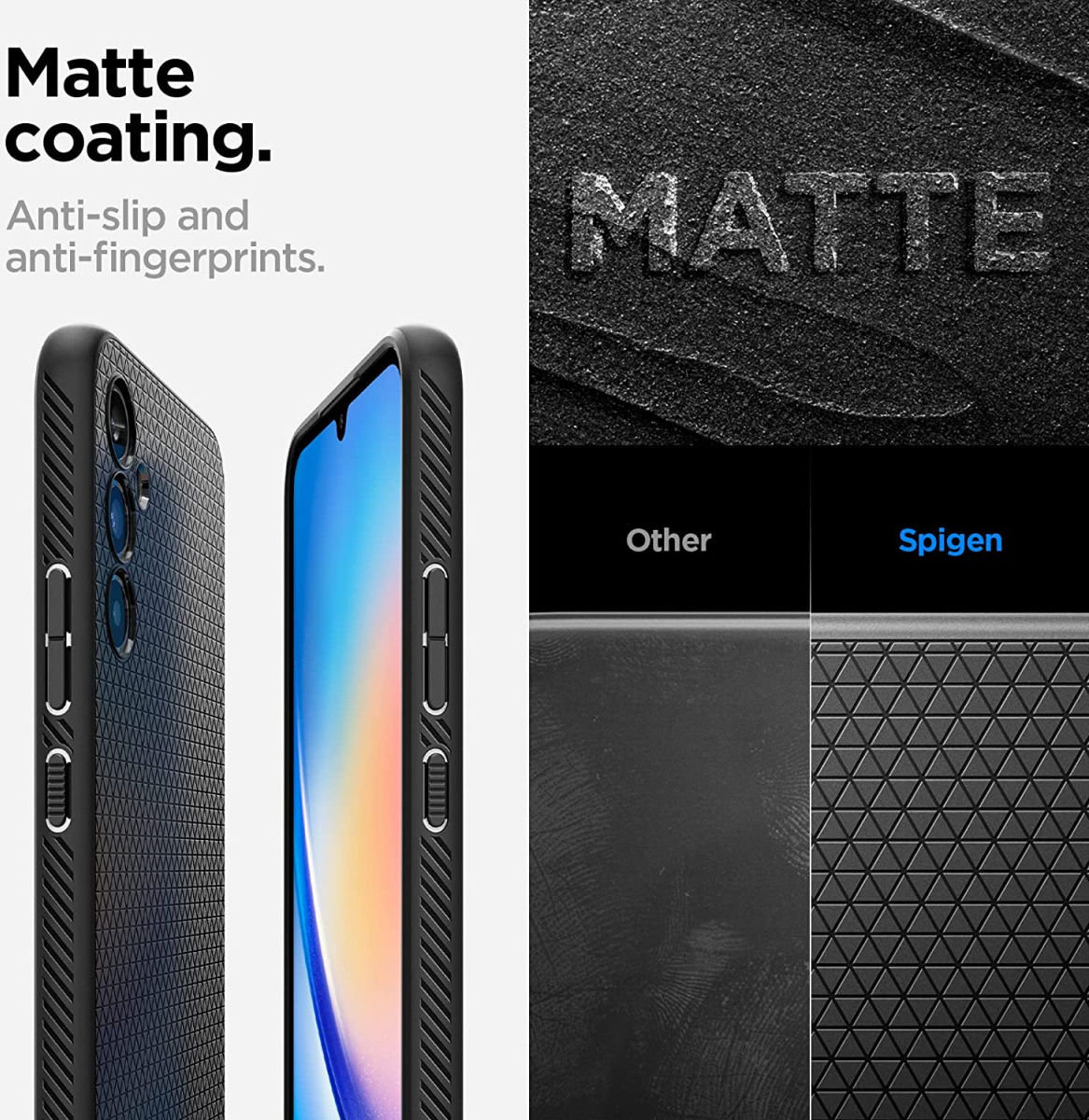 Spigen Liquid Air Samsung Galaxy A34 Hoesje Back Cover Zwart afbeelding 6