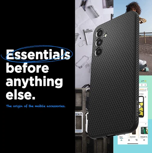Spigen Liquid Air Samsung Galaxy A34 Hoesje Back Cover Zwart afbeelding 8