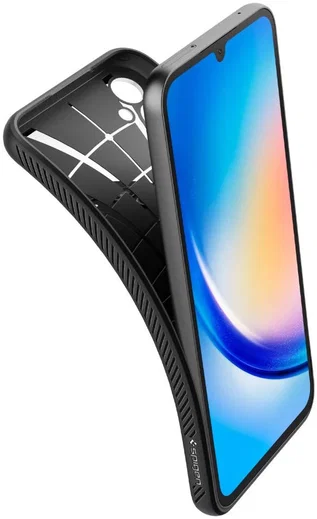 Spigen Liquid Air Samsung Galaxy A34 Hoesje Back Cover Zwart afbeelding 2