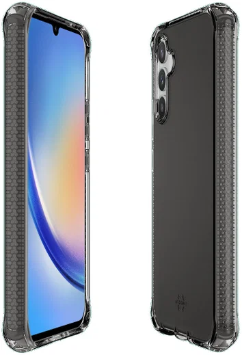ITSKINS Spectrum R Clear Samsung Galaxy A34 Hoesje Zwart Transparant afbeelding 2