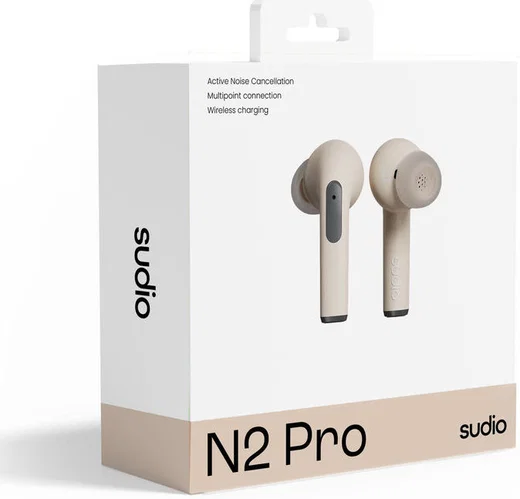 Sudio N2 Pro In-Ear Wireless Bluetooth Earbuds Draadloze Oortjes Beige afbeelding 7