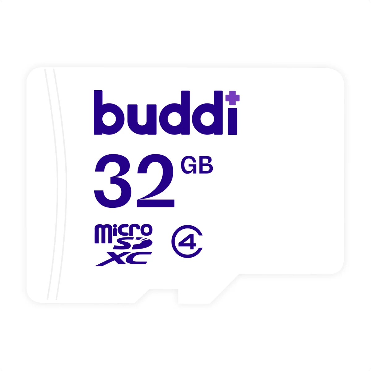 Buddi MicroSDXC Geheugenkaart met SD Kaart Adapter 32GB Wit afbeelding 1