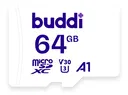 Buddi MicroSDXC Geheugenkaart met SD Kaart Adapter 64GB Wit
