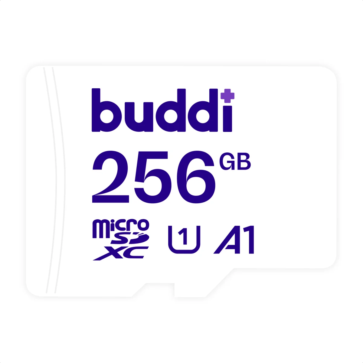 Buddi MicroSDXC Geheugenkaart met SD Kaart Adapter 256GB Wit afbeelding 1