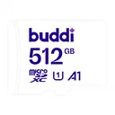 Buddi MicroSDXC Geheugenkaart met SD Kaart Adapter 512GB Wit
