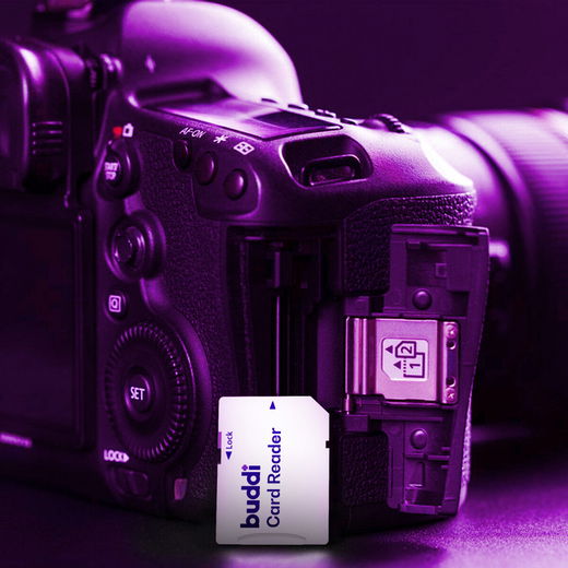 Buddi MicroSDXC Geheugenkaart met SD Kaart Adapter 512GB Wit afbeelding 4