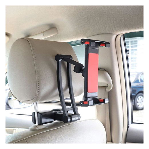 Universele Verstelbare Auto Hoofdsteun Tablet/Smartphone Houder Zwart afbeelding 4