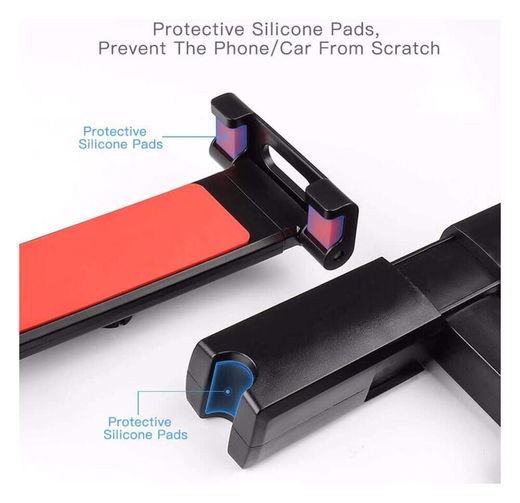 Universele Verstelbare Auto Hoofdsteun Tablet/Smartphone Houder Zwart afbeelding 5