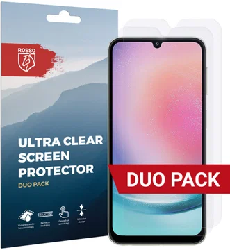 Rosso Samsung Galaxy A24 Screen Protector Ultra Clear Duo Pack