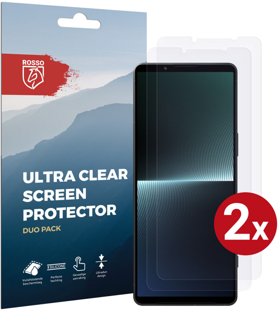 Rosso Sony Xperia 1 V Screen Protector Ultra Clear Duo Pack afbeelding 1