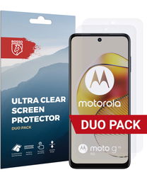 Rosso Motorola Moto G73 Screen Protector Ultra Clear Duo Pack afbeelding