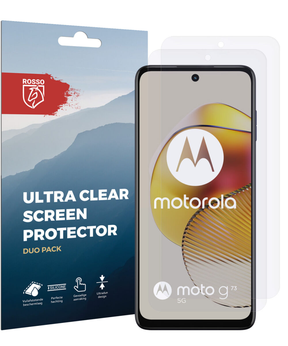 Rosso Motorola Moto G73 Screen Protector Ultra Clear Duo Pack afbeelding 8