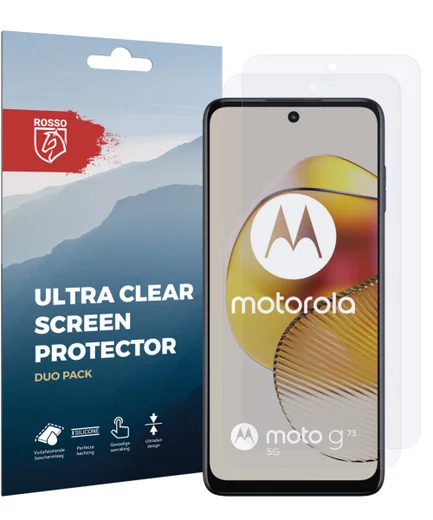 Rosso Motorola Moto G73 Screen Protector Ultra Clear Duo Pack afbeelding 8