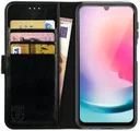 Rosso Element Samsung Galaxy A24 Hoesje Book Cover Wallet Zwart