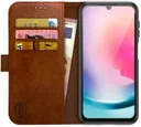 Rosso Element Samsung Galaxy A24 Hoesje Book Cover Wallet Bruin