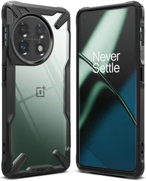 Ringke Fusion X OnePlus 11 Hoesje Back Cover Zwart