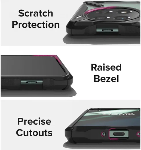 Ringke Fusion X OnePlus 11 Hoesje Back Cover Zwart afbeelding 8