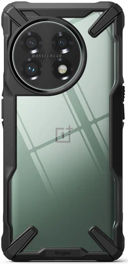 Ringke Fusion X OnePlus 11 Hoesje Back Cover Zwart afbeelding 12