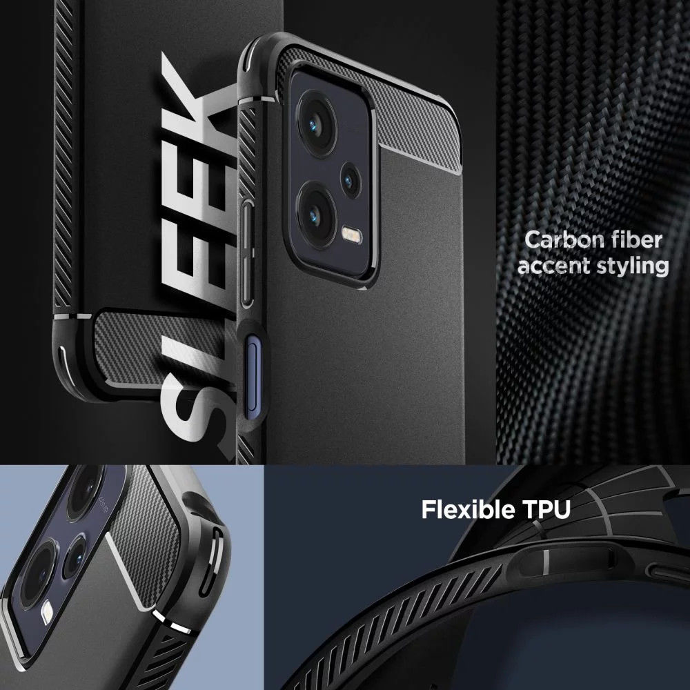 Spigen Rugged Armor Xiaomi Redmi Note 12 5G / Poco X5 Hoesje Zwart afbeelding 5